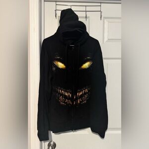 Disturbed Full Zip Hoodie Adult sz XL Black Band Tee Y2K Pockets Hood sweatshirt
